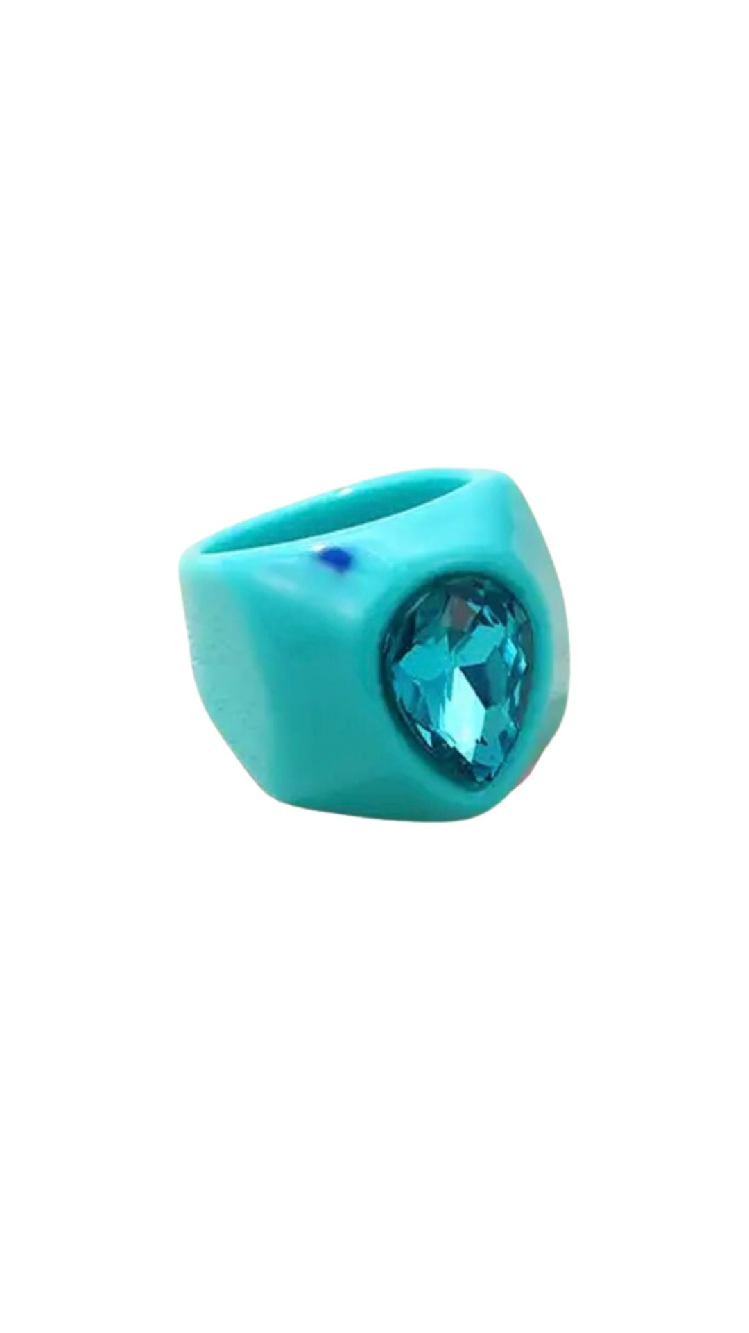 Teardrop Blue ring
