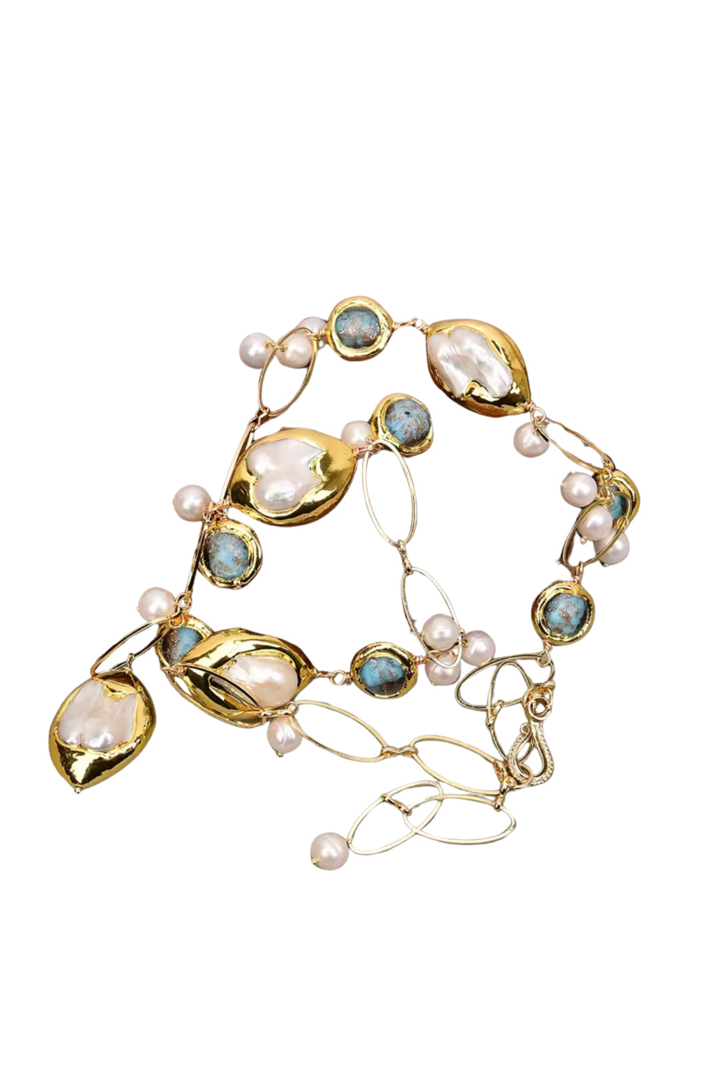 Azure Ocean pearl White