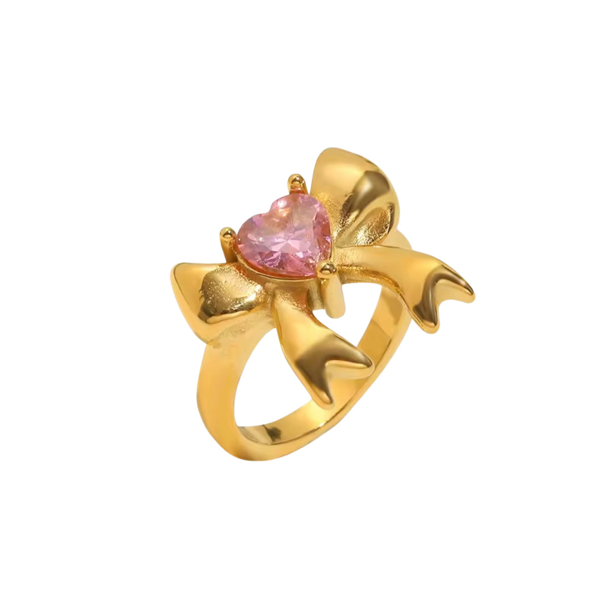 Pink Heart Bow