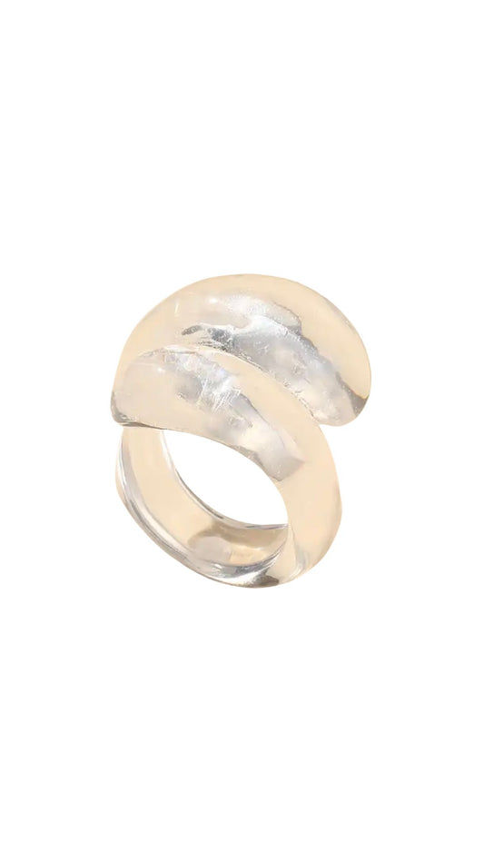 Swirl ring Clear