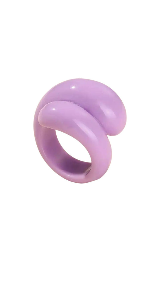 Swirl ring Purple