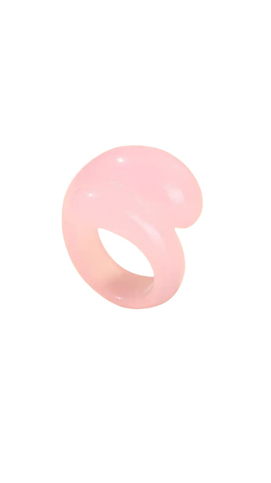 Swirl ring Baby Pink