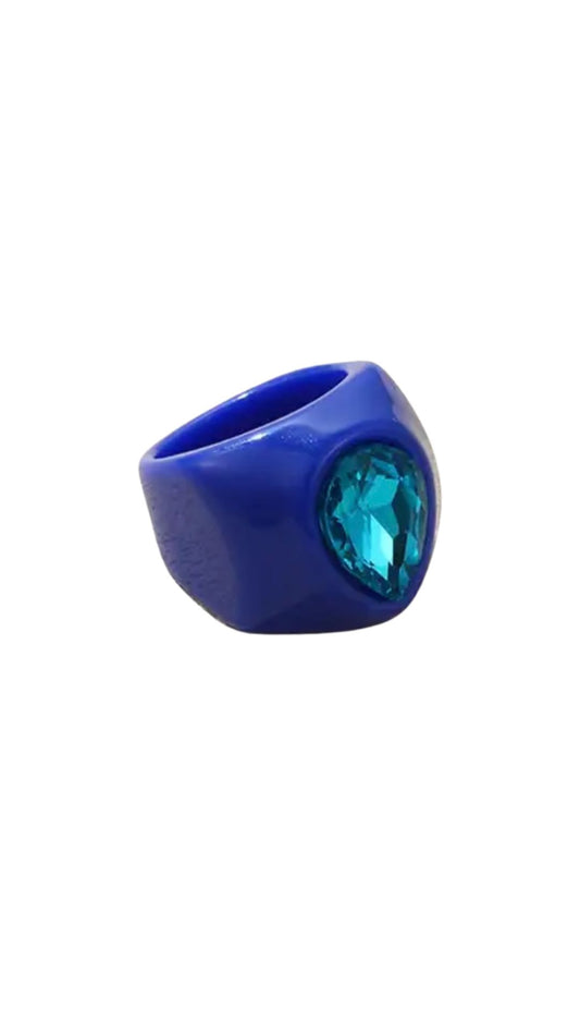 Teardrop Dark Blue ring