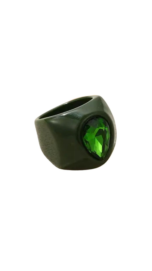 Teardrop Green ring