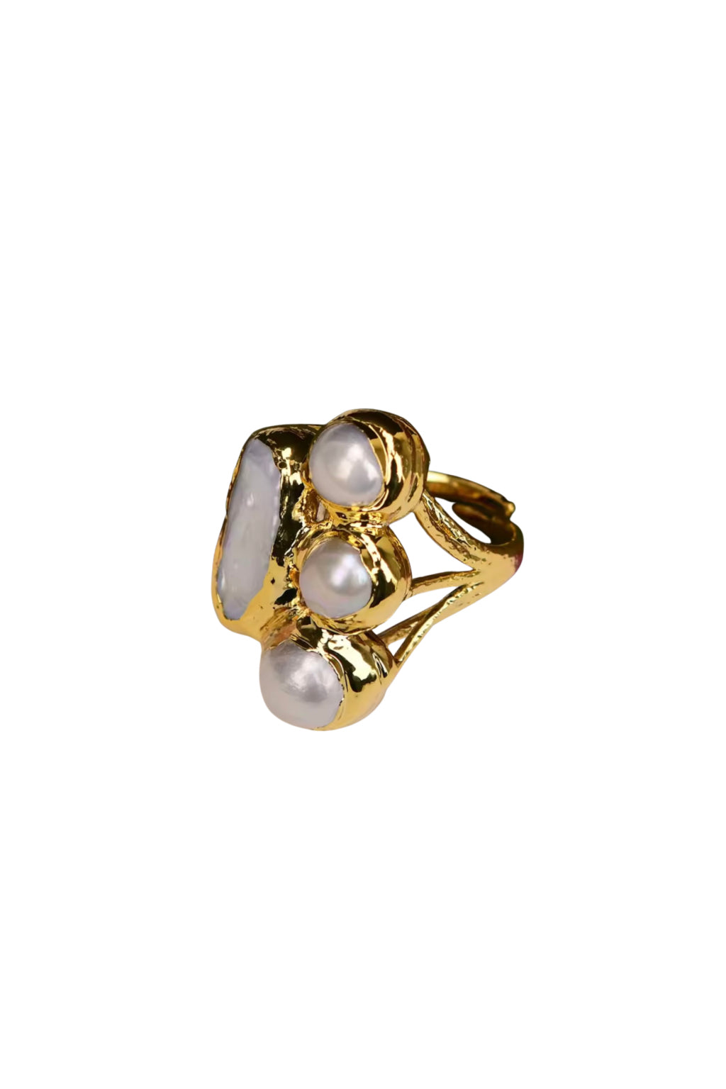 Aurora Cluster Pearl Ring