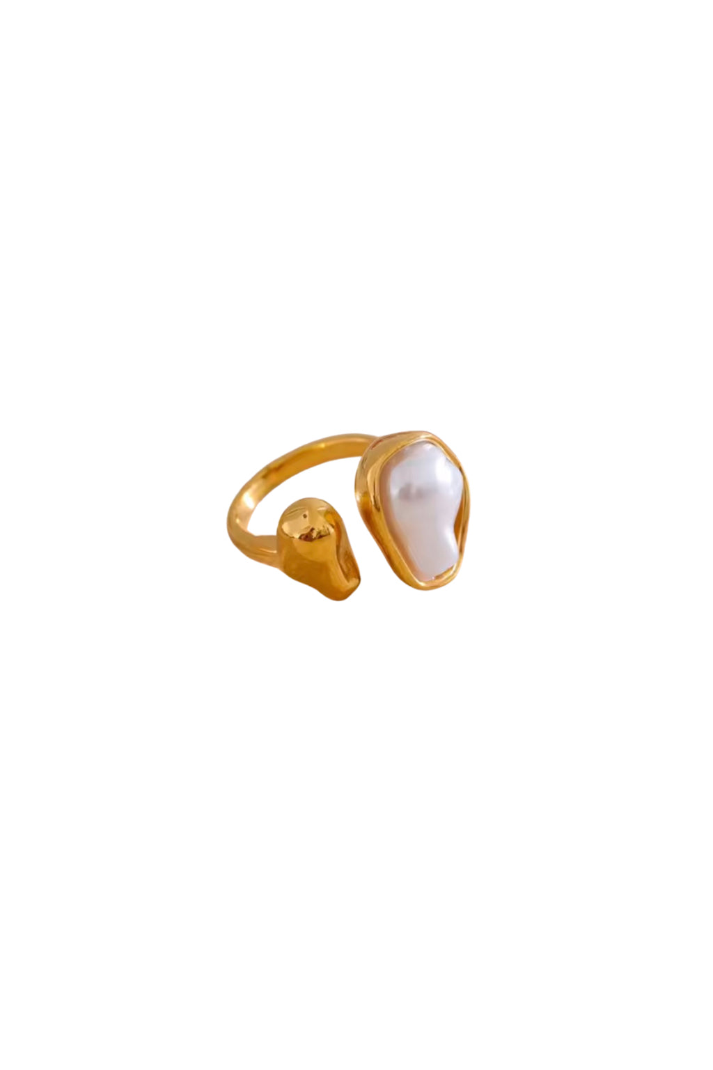 Molten Pearl Open Ring
