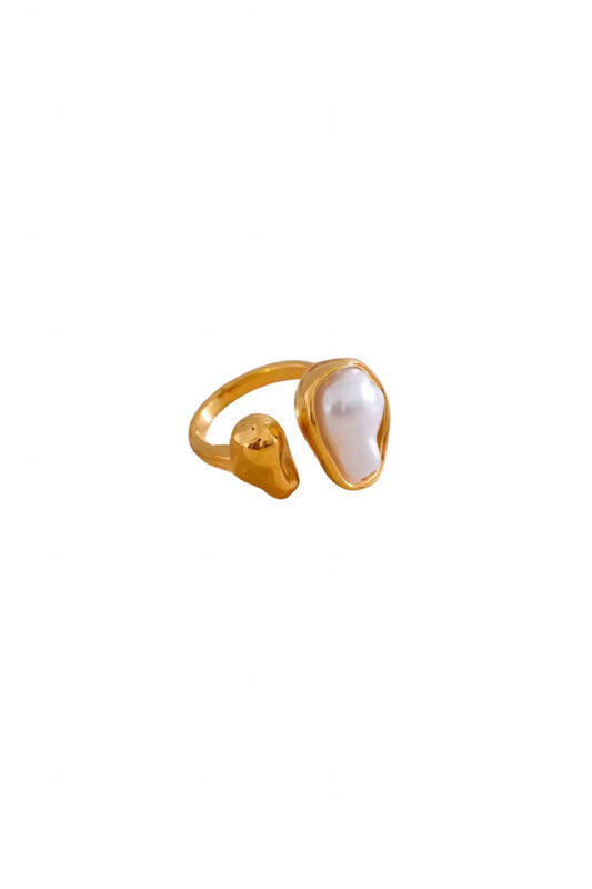 Molten Pearl Open Ring