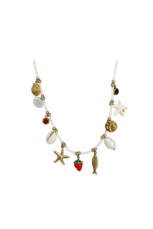 Ocean’s Treasure Charm Necklace strawberry