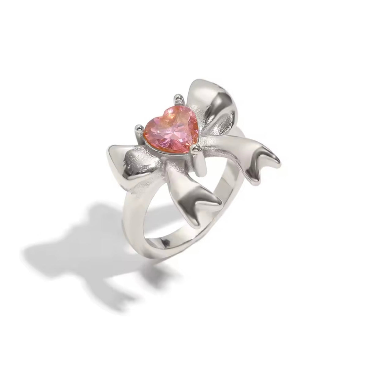 Pink Heart Bow