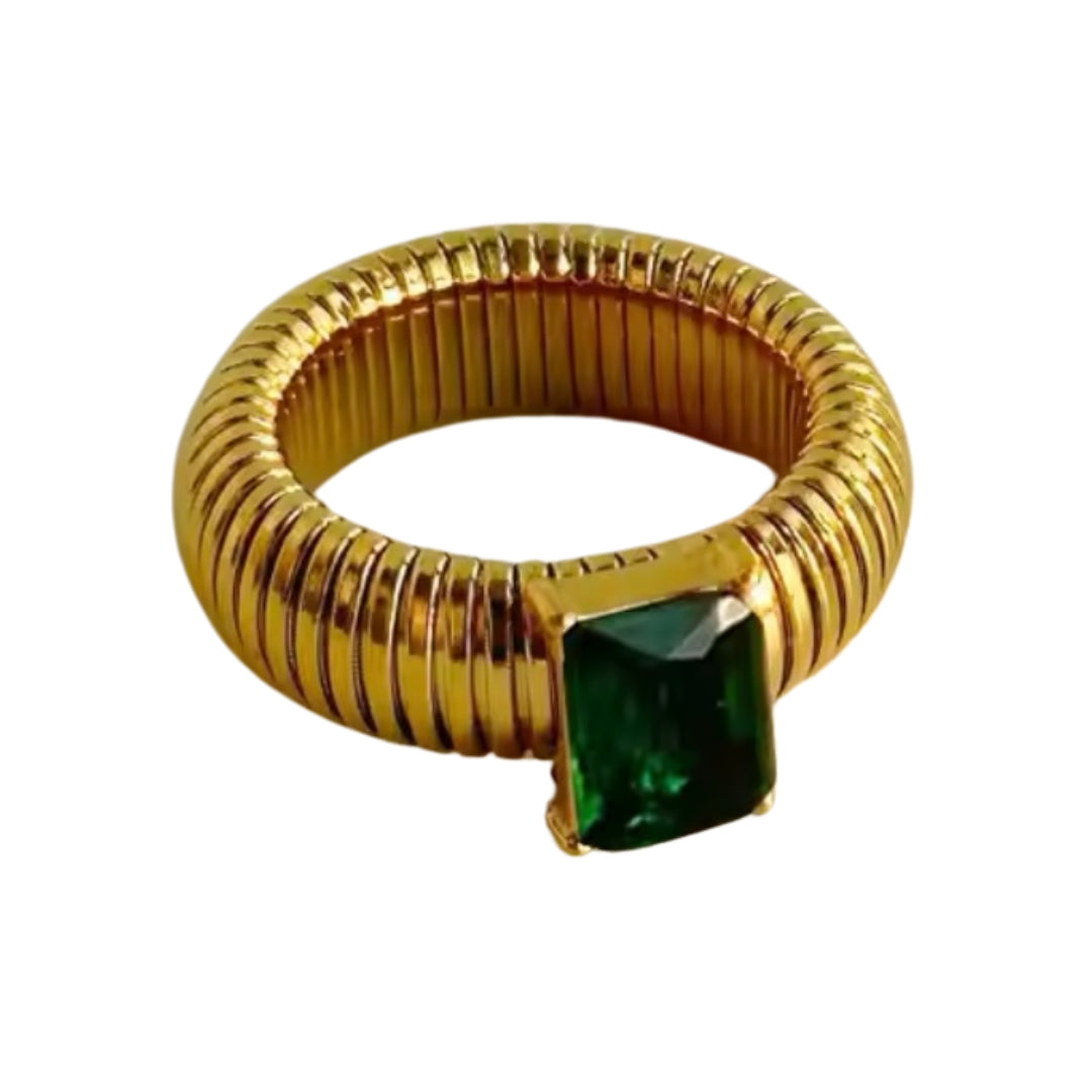 Quanta Dark Green ring
