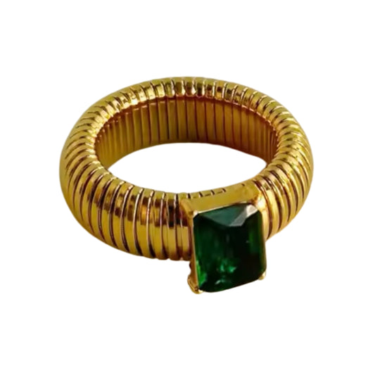Quanta Dark Green ring