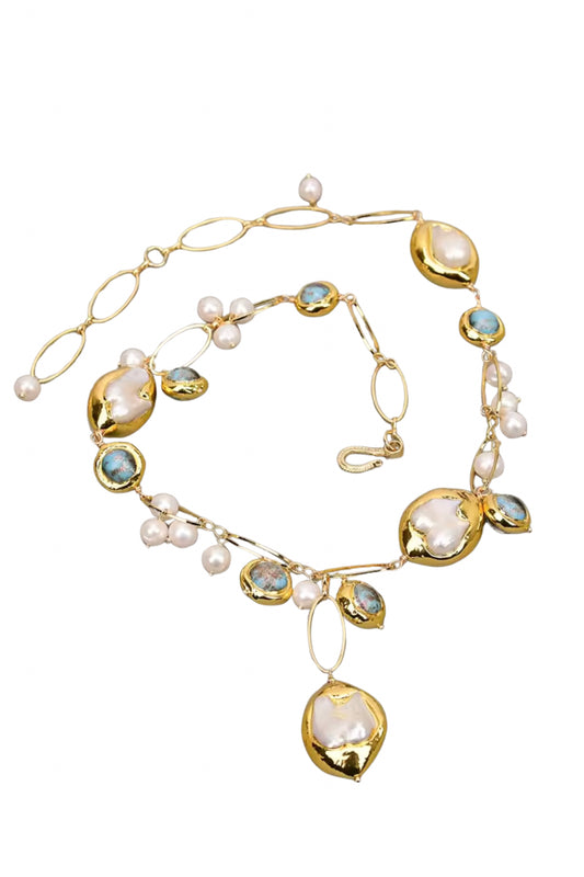 Azure Ocean pearl White